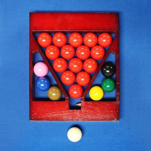 <span class=keywords><strong>Triangolo</strong></span> per Biliardo e Snooker in Legno di Qualità Superiore con Ruote - Product Image 5