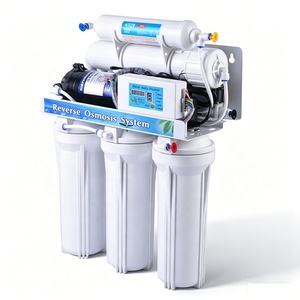 Système de filtration d'eau sous évier <span class=keywords><strong>Naturewater</strong></span> à 5 étapes autonettoyant par osmose inverse, 50 GPD, pour usage domestique et hôtelier, manuel, en acier inoxydable - Product Image 4