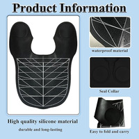 Cape de coiffure imperméable en silicone de qualité supérieure, écologique, pour la coloration et la coupe des cheveux, avec logo