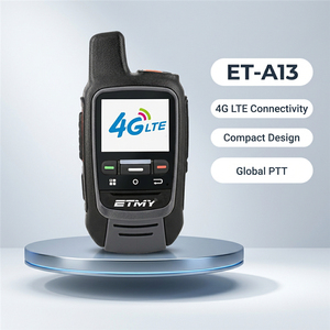 Radio Portátil ET-A13 4G LTE PoC de Largo Alcance, Walkie Talkie con Plataforma PTT Real Global, Tarjeta SIM, Radio de Red Pública - Product Image 1