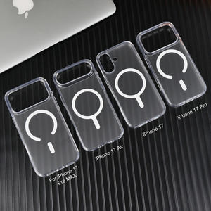 جراب مغناطيسي شفاف غير لامع لهاتف آيفون 17 برو ماكس، جراب هاتف مغناطيسي بإطار كاميرا كبير وغطاء خلفي شفاف كريستالي - Product Image 6