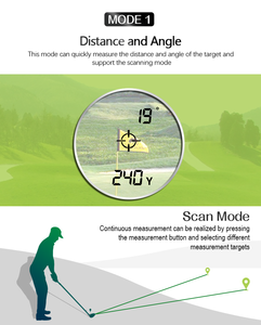 Télémètre de golf KB600AG avec clip magnétique intégré, support de personnalisation, télémètre, portée, télescope d'extérieur - Product Image 5