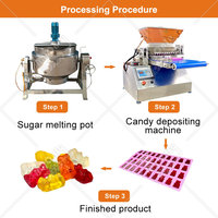 Machine à fabriquer des bonbons gélifiés MY Bonbon Molding Starch Mogul Jelly Deposit pour les petites entreprises