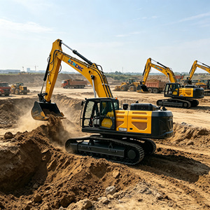Vente directe usine CNCMC TE330 Excavatrice sur chenilles minière avec godet de 1,6 m³ pour 30 à <span class=keywords><strong>33</strong></span> tonnes, équipée de moteur Cummins - Product Image 6