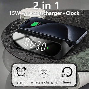 Più popolare <span class=keywords><strong>2</strong></span> <span class=keywords><strong>in</strong></span> <span class=keywords><strong>1</strong></span> caricabatterie wireless multifunzione sveglia 15w <span class=keywords><strong>2</strong></span> <span class=keywords><strong>in</strong></span> <span class=keywords><strong>1</strong></span> caricatore wireless con allarme per dispositivo wireless - Product Image 2