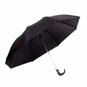 Venta al por mayor tela de poliéster paraguas de auto barato abierto 2 paraguas plegable
