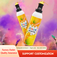 Vente en gros de pistolets à poudre colorée non toxiques en amidon de maïs, plusieurs couleurs pour les fêtes d'enfants, OEM