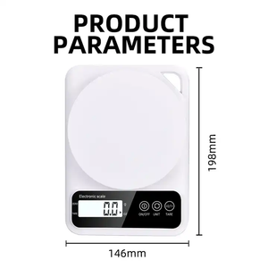 10 किलो/1 ग्राम इलेक्ट्रॉनिक स्केल डिजिटल वजन मशीन प्लास्टिक डिजिटल रसोई पैमाने - Product Image 4