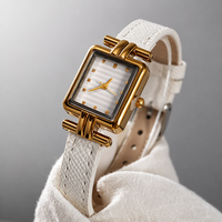 Montre à quartz de luxe minimaliste rectangulaire exquise, petit cadran, style britannique vintage, mode de niche PRO20