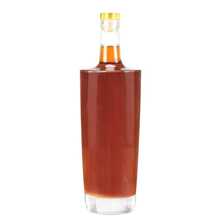 Fabbrica della cina il più popolare colore personalizzato vodka vino bottiglia di vetro 750ml