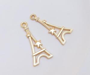 Francese 14k oro placcato rame torre <span class=keywords><strong>Eiffel</strong></span> ciondoli ciondoli collana fai da te bracciale orecchini - Product Image 6