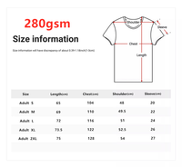 Logo personnalisé Design lourd 280 Gsm 100% T-shirt en coton vierge imprimé surdimensionné brodé unisexe T-shirt uni T-shirt personnalisé