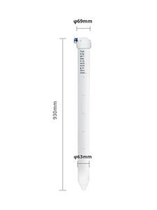 Rohrförmiges Bodenfeuchtemessgerät Überwachungssystem für Gewächshäuser Drahtlose Fernüberwachung Mehrschichtige Temperatur- und Feuchtigkeitsmessung 10cm Messtiefe - Product Image 4