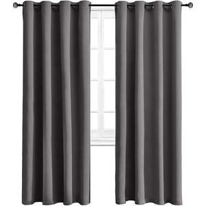 Professional window decorative ready made and grey blackout three triple weaving blackout curtain for living room