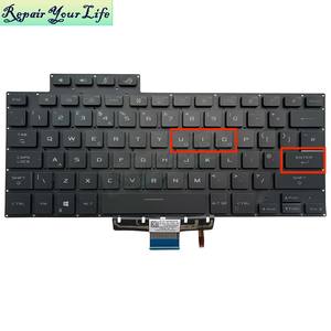 Teclado de ordenador portátil retroiluminado Reino Unido RGB para <span class=keywords><strong>ASUS</strong></span> ROG <span class=keywords><strong>Zephyrus</strong></span> GU603ZW GU603ZX GU603ZM <span class=keywords><strong>G15</strong></span> GA503QC GA503QM GA503QR GA503Q 0KNR0-261NUK00 - Product Image 1