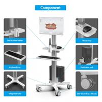 Chariot médical mobile personnalisable en matériaux écologiques avec support pour scanner buccal pour hôpital ou salon de beauté