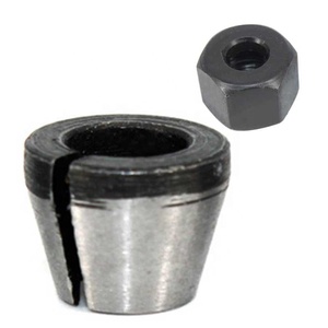 6mm 6.35mm 8mm Collet Chuck Adapter với Nut Khắc Cắt tỉa máy điện <span class=keywords><strong>Router</strong></span> độ chính xác cao <span class=keywords><strong>bit</strong></span> - Product Image 1