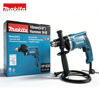 Perceuse-visseuse électrique Makita 220V à alimentation directe, puissance réglable, forte force d'impact, perceuse à percussion multifonctionnelle, vente directe usine