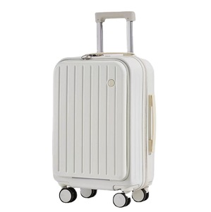 Bagage Multifonction à Ouverture Frontale avec <span class=keywords><strong>Compartiment</strong></span> Ordinateur, Bagage Cabine, Sacs de Voyage avec Porte-Gobelet, Chargeur USB et <span class=keywords><strong>Valise</strong></span> Chariot - Product Image 3