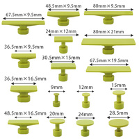 16 pièces de languettes de débosselage sans peinture pour carrosserie, compatibles avec marteau à glissière en T, outils de réparation de bosses pour surfaces métalliques d'automobiles