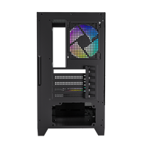 Boîtier de jeu pour PC de taille moyenne avec deux panneaux en verre trempé, vue sur la mer, micro-ATX, boîtier de jeu pour ordinateur de jeu MATX