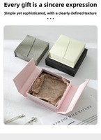 Boîtes cadeaux rigides magnétiques pour bijoux avec doublure en éponge - Boîte en carton personnalisée à double ouverture avec dorure à chaud pour bagues, montres, lunettes