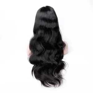 100% işlenmemiş insan saçı 13x6 dantel ön peruk kadınlar için uzun bakire saç vücut dalga