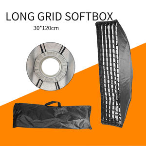 Kit di Illuminazione LED 200W per Fotografia con Softbox Rettangolare 30*120 cm con Griglia, Attrezzatura Professionale per Studio Fotografico - Product Image 4