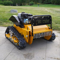 Mesin Pemotong Rumput Diesel Mini Remote Control Bertenaga Tinggi 4-Tak untuk Penggunaan Pertanian dan Kebun