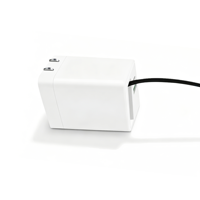 Cargador GaN Rápido de 45W con Cable Retráctil y Enchufe Plegable, Puertos USB-C y USB, Carga PD3.0, Cargador Universal para Teléfono Móvil