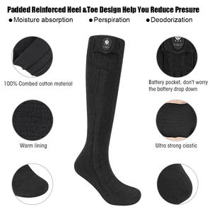 Chaussettes chauffantes électriques <span class=keywords><strong>Bluetooth</strong></span> SAVIOR 7.4V 2200mah avec batterie au lithium grise, chaussettes chauffantes à piles pour femmes et hommes - Product Image 4