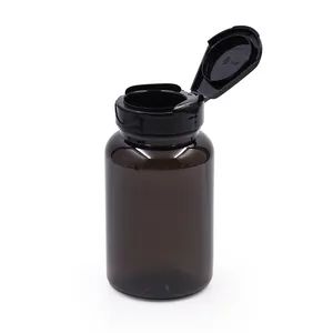 Maksimum indirim 100 150 200 250 300 400 Ml Pet plastik ambalaj Vitamin boş beyaz hap şişeleri tıbbi Amber ilaç şişesi - Product Image 1