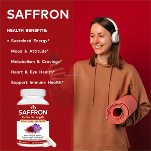 Enhance Energy Boost Immunity Metabolism 100% Pure <b>Saffron</b> <b>Supplement</b> Heart Eye Health Support Immune Support 60 Capsules Adults - Product Image 3