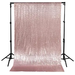 Halloween Shimmer Mermaid Fabric Photography Background Rose Gold Wedding Decorations Sequin Curtain Backdrop For Party