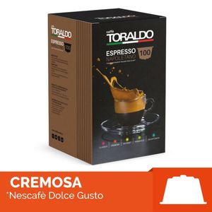 Capsule di Caffè Toraldo 100 CREMOSA Compatibili con Macchine Monodose Dolce Gusto [0,15/ Capsula] - Product Image 1