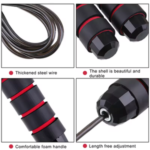 PVC-Griffe Einstellbare kabellose Stahldraht-<span class=keywords><strong>Springseil</strong></span>-Drahtlose Lagers chaum beschichtung - Product Image 3