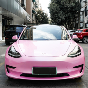 1.52x18m Super Glossy Pink Car Wrap Vinyl PET PVC 2 Couches Car <span class=keywords><strong>Rap</strong></span> Vinyl - Product Image 5