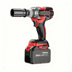 Large Torque Brushless Wrench 21V Lithium <b>Battery</b> DIY Charging Impact Feature for Auto Repair Industrial Scaffolding 21V Lithium - Product Image 1