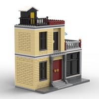 Ensemble de construction de scènes de rue urbaines, maisons privées, modèles architecturaux créatifs MOC sur mesure, blocs de construction DIY assemblés en ABS