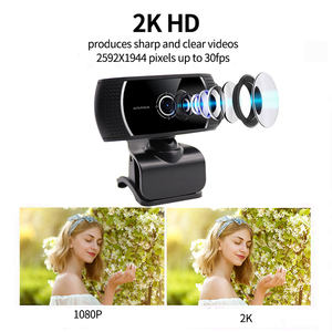 新着2KマイクウェブカメラPCコンピューターラップトップ内蔵オンライン<span class=keywords><strong>Web</strong></span>カメラMax White Focus USB2.0USB3.0インターフェース - Product Image 5