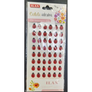 Adesivi Decorativi in Acrilico a Forma di Coccinella per Scrapbooking, Vendita all'Ingrosso, Decorazioni Stampate per Artigianato e Regali Promozionali - Product Image 1