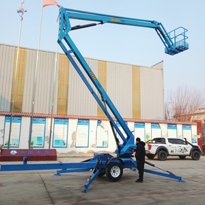 <span class=keywords><strong>Plataforma</strong></span> Elevadora Articulada Remolcable Anticorrosión Montada en <span class=keywords><strong>Remolque</strong></span>, Tipo Cherry Picker, Duradera para Trabajos Aéreos - Product Image 2