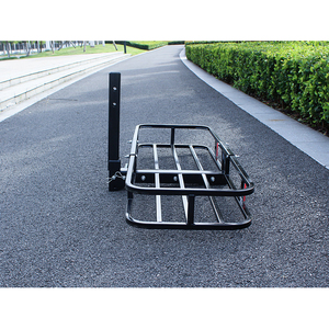 Portabicicletas plegable <span class=keywords><strong>de</strong></span> 500 libras para montaje en enganche, cesta <span class=keywords><strong>de</strong></span> carga para equipaje, portaequipajes <span class=keywords><strong>de</strong></span> techo para Wrangler - Product Image 4