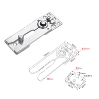 Combinaison en métal Canapé à emboîtement Meubles Connecteur Fixation Support Lit Canapé Connecteur Crocodile Boucle