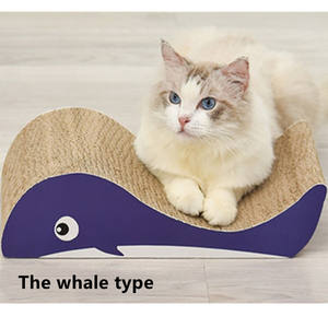 Griffoir interactif en carton ondulé pour chat avec herbe à chat – Vente en gros - Product Image 4