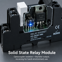 Modul Relay Elektromagnetik AC/DC 2 Kanal Tertutup Subminiatur untuk Pemasangan DIN-Rail dengan Daya Tinggi