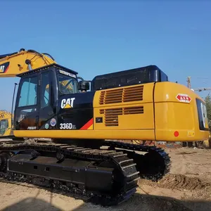 Venta caliente de 36 toneladas máquina de construcción de segunda mano excavadoras de orugas usadas CAT 336D2 para la venta