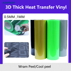 Rouleau de vinyle de transfert thermique en silicone 3D haute élasticité Kenteer, film TPU texturé épais pour <span class=keywords><strong>découpe</strong></span> <span class=keywords><strong>laser</strong></span>, logos sur tissu et t-shirts personnalisés - Product Image 2