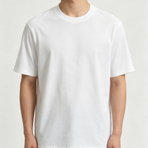 Magliette in Cotone 100% 180GSM Personalizzate <span class=keywords><strong>con</strong></span> Logo, Taglie Grandi, Produzione OEM all'Ingrosso per Uomo - Product Image 2