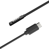 Adaptateur de chargeur USB Type C PD, câble de charge rapide, alimentation pour Microsoft Surface PRO1/2 Surface RT